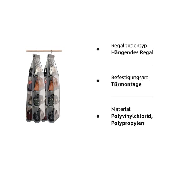 Säilytyspussit 2 kpl taskuja 8 järjestäjä läpinäkyvä ikkuna