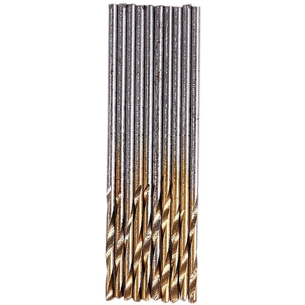 50 pcs 1/1.5/2.0/2.5/3 mm HSS Titanium Coated Drill Bit Set