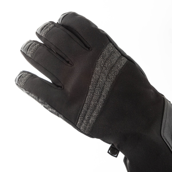 Spandex Touchscreen Vantar för Kallt Väder med Varm Fleecefodring och Chevrondetaljer