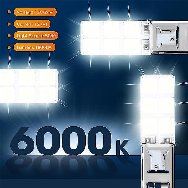 4 stk H1 6000k Superhvit 80w LED Frontlyssett Tåkelys Kjøring