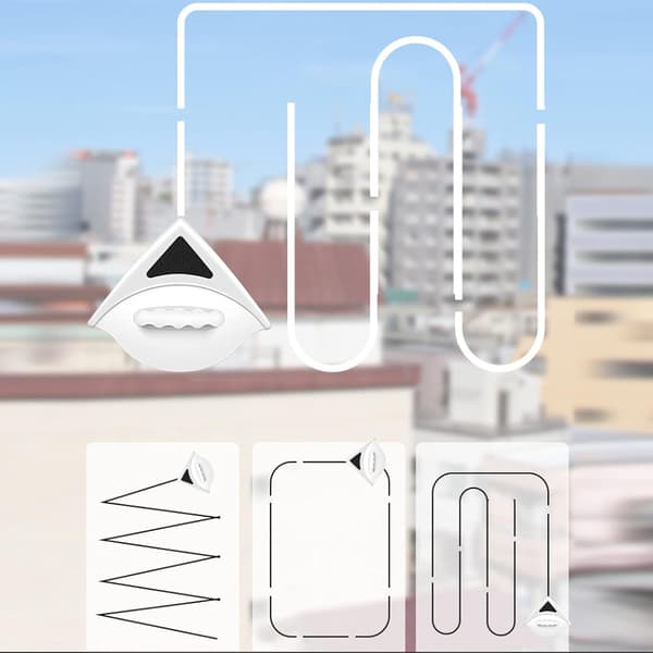 Double-sided Magnetic Window Cleaner with 24 Extra Cleaning Pads for Glass Windows