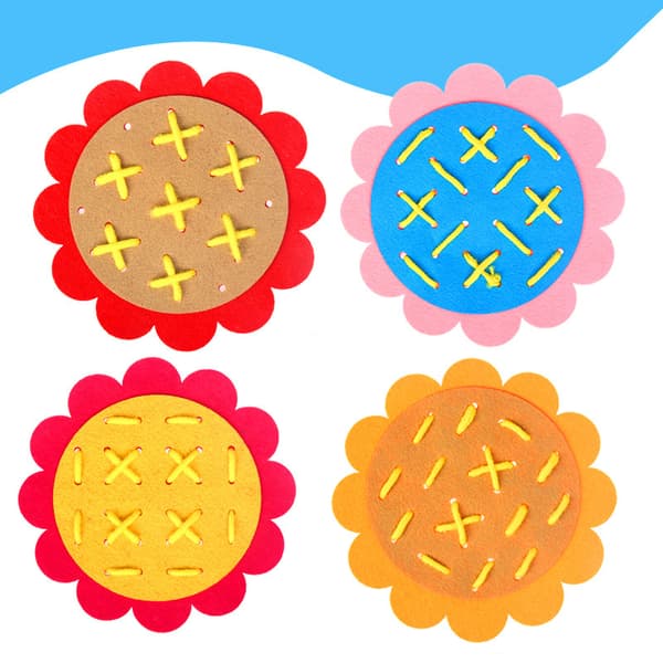 Sunflower Threading Toy Handmade DIY Woven Fabric