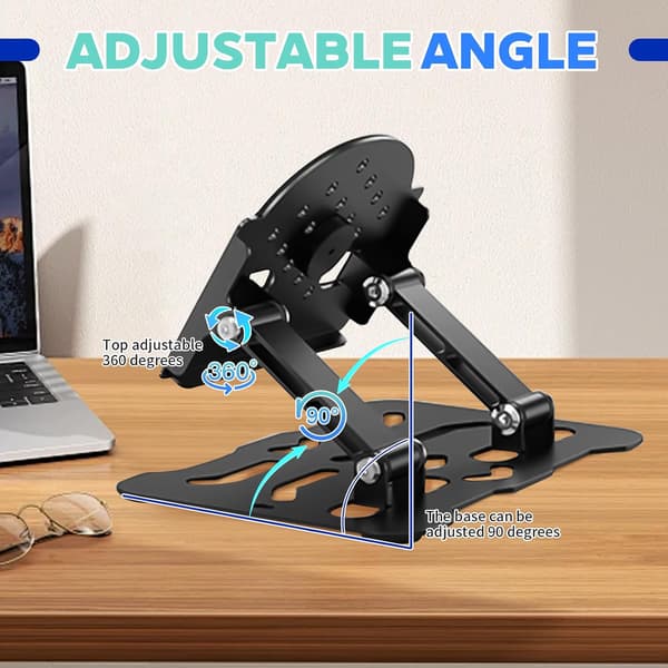 Projector Mount, Universal Adjustable 180° Foldable Metal Projector Bracket for Ceiling, Easy to Install, Up to 10 kg