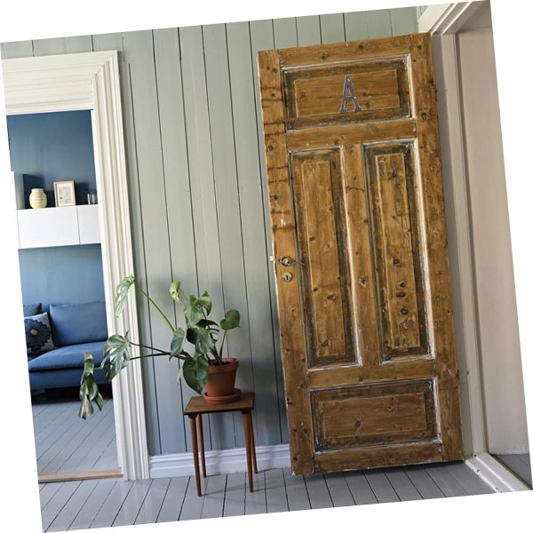 Støbejern Husbogstav, Solid Hjemmeadressebogstav, Elegant Sort Brun Finish, Matchende Perfekte Husnumre, Bogstav A