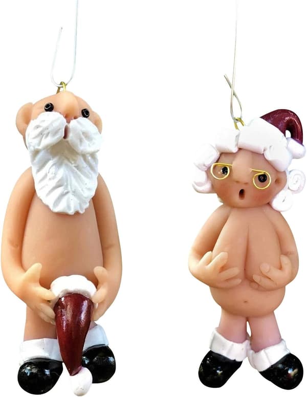 Julepynt Salg Naughty Santa Juletrepynt