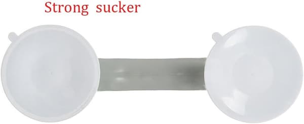 2 stk sikkerhetshåndtak/grep/dusj sugekopp for bad + WC (grå)