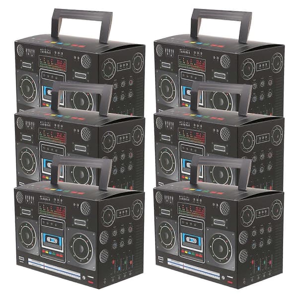 6 Pieces Tabletop Retro Radio Decorations Candy Boxes Candy Boxes Candy Wrapper Boxes