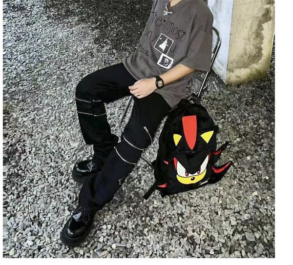 Sonic Shadow Skuldertaske Ungdomsrejsetaske Studenterrygsække