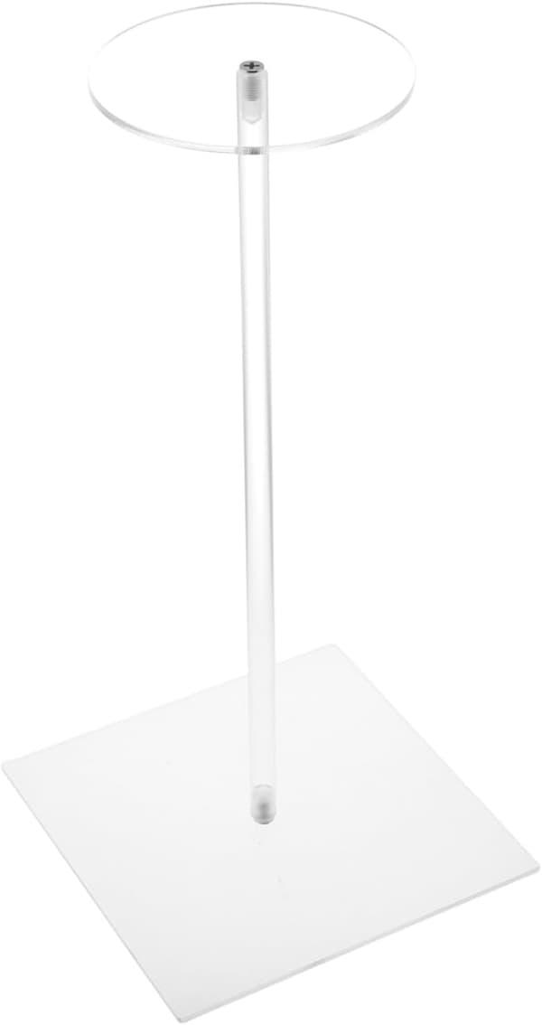 Akrylhattstativ Rund Baseballcap Organizer Plassbesparende Bordstativ for Garderobe Soverom Kommode