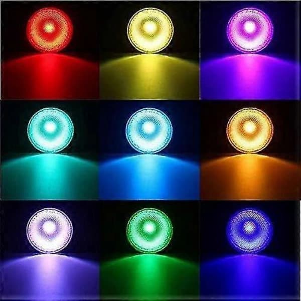 20W Waterproof RGB E27 Par38 LED Bulb with 24-Key IR Remote Control (RGB and Cool White) [Energy Class A+]