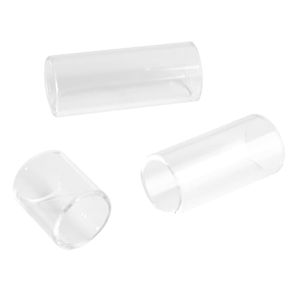 3 stk. guitar slide glas finger slider instrumenttilbehør til spillepræstation
