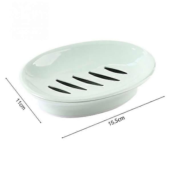 Double Grid Home Bathroom Soap Dish Box Case Holder Container Green Green