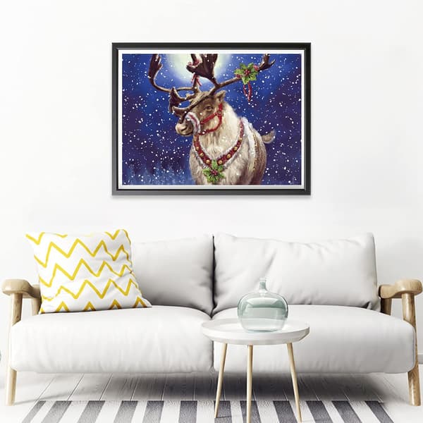 Elg Diamantmaleri Komplet Sæt, 30 * 40 cm Julebroderi