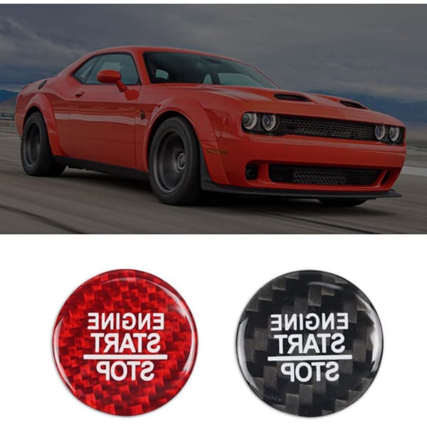 Carbon Fiber Button for Engine Start/Stop Button, Carbon Fiber Pattern