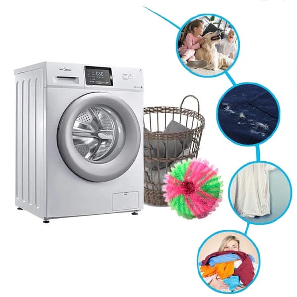 Hair-catching laundry balls - 6-pack