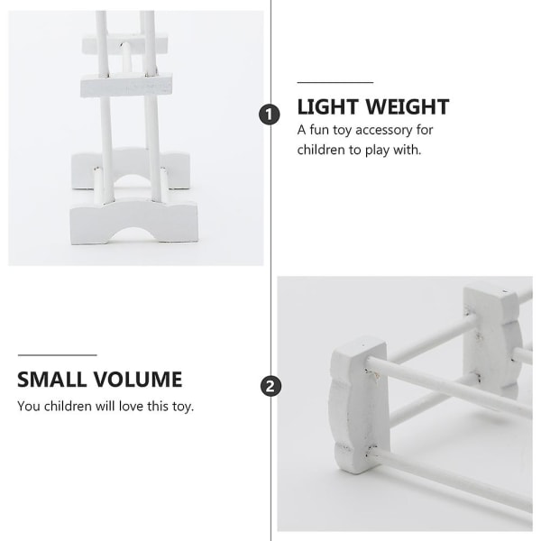 Dockhustillbehör Minihus Mini Möbelmodell Leksaks Möbel Sovrumstillbehör Hus White 8.5X7.6CM