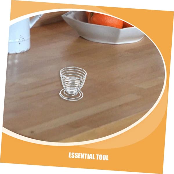 2 Pieces Stainless Steel Egg Cracker and Separator Tool with Spring and Compact Design