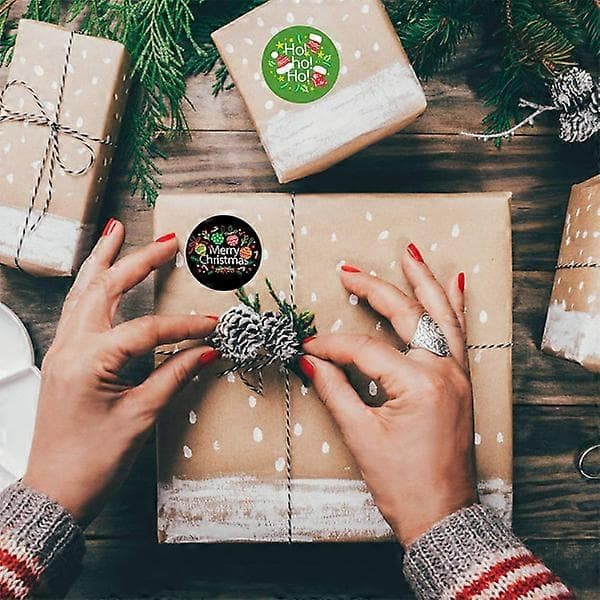 2 Rolls Stickers Ornament Envelope Stickers Decor for Christmas