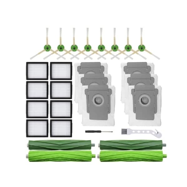Sett for Irobot Roomba I7 I7+ I3 I4 I6 I8+ J7+ E5 E6 E7 Robotstøvsuger