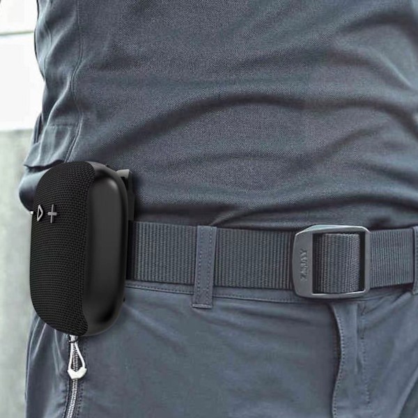 Bluetooth-högtalare för styre, FM trådlös vattentät bärbar cykelhögtalare för cykling, vandring och camping, svart