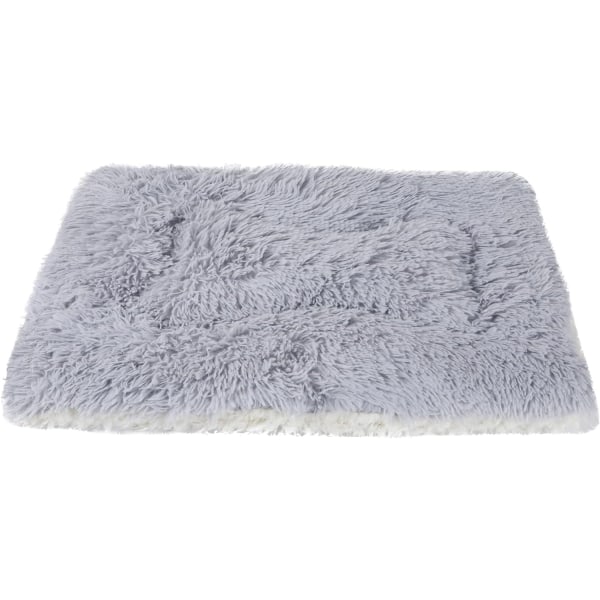 Machine Washable Dog Mat Double-Sided Dog Bed Blanket Usable Pet Bed (L 100/75CM, Light Gray)