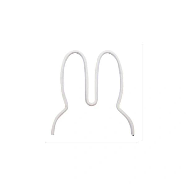 Decorative Room Lights for Teens, Easter Gifts, Warm Light Easter Atmosphere Neon Lights, LED Rabbit Lights, USB Plug Wall Lights
