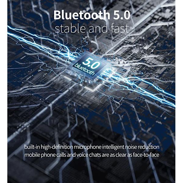 Kannettava langaton Bluetooth-kaiutin HD-äänellä ja syvällä bassoilla, langaton stereoparitus, sisäänrakennettu mikrofoni