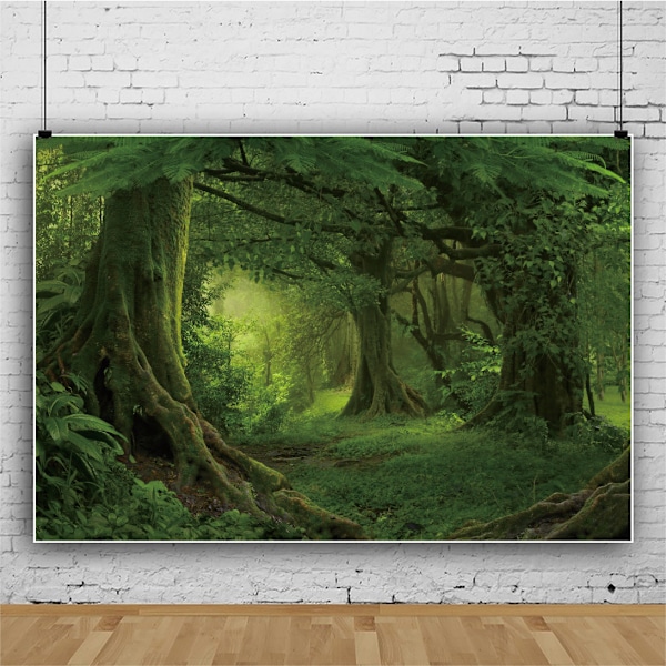 grønt Vintage Tapestry 150 * 150cm, Langt Vertikalt Vægtæppe Reference Illustrativt Botanisk Tapestry til Soveværelse Æstetik