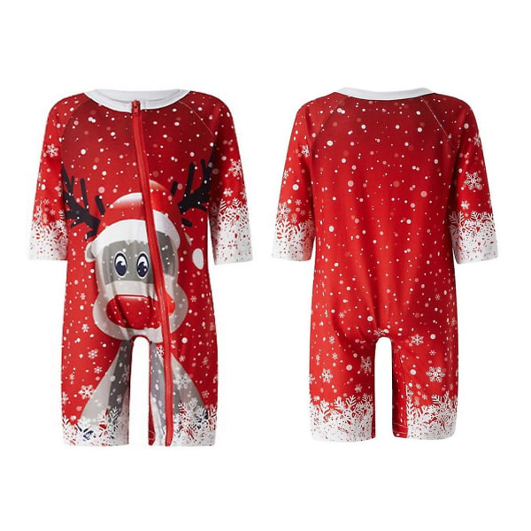 Jouluinen pyjama perhelahja pitkähihainen joulupyjamasarjaChild 10T