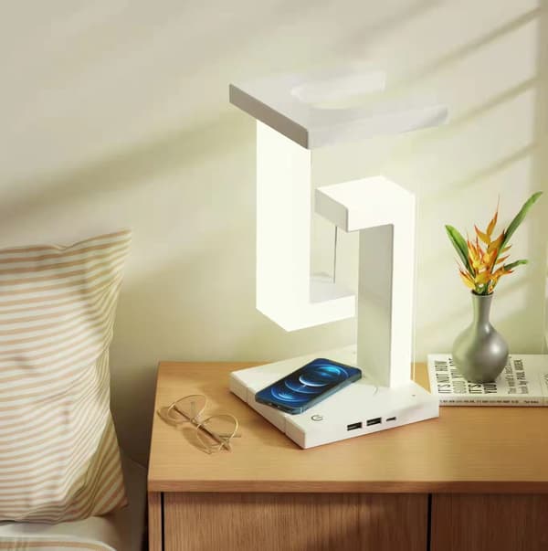 Levitating Table Lamp with Anti-Gravity, USB Rechargeable and Stylish