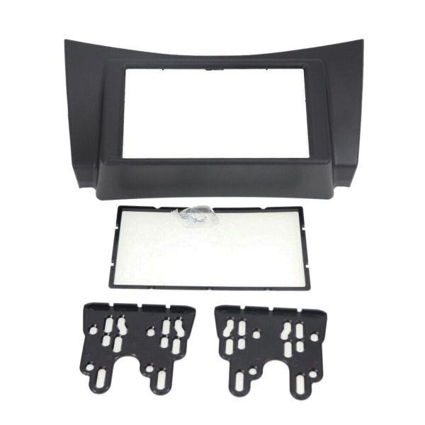 2x kompatibel med 320 05-14 2din Audio Panel Modifikasjonspanel Dvd Navigasjonspanel Ramme Bil Fascias Stereo