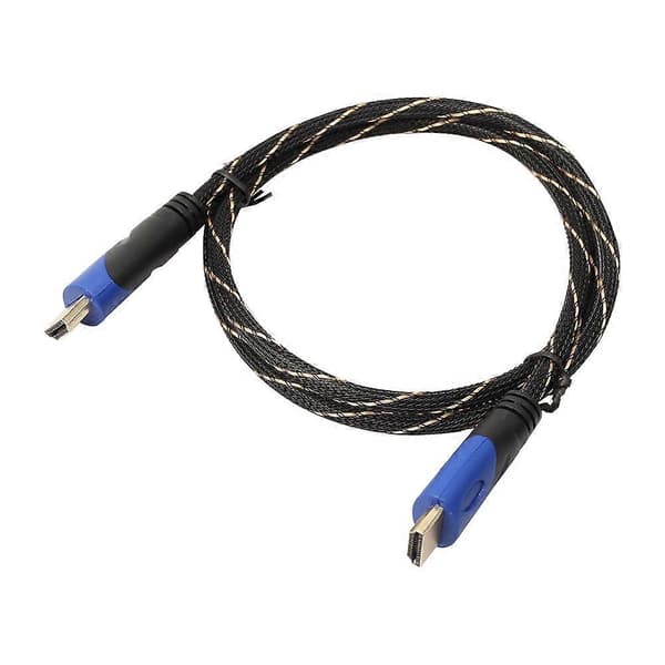 1M Mesh Layer Woven Pattern HDMI Cable V1.4 AV HD 3D for PS3 Xbox HDTV 1080P