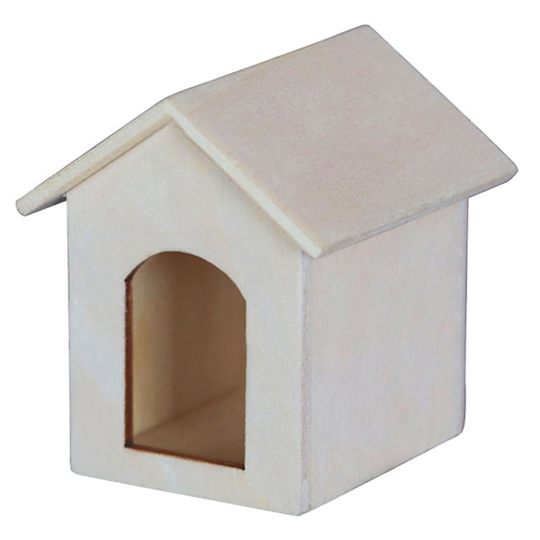 1 stk Lille Husmodel Mini Hus Hundehus Model Miniature Huse Pynt 5.3X5X5.9CM