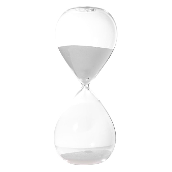 Sandur Timer Transparent Glas Sandur Moderne Sandur Timer Kreativ Sandur (hvid)Whi White 8X20cm