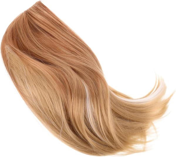 Gradientfarget blondefront kort bob-parykk for kvinner, midtskill syntetisk hårstykke