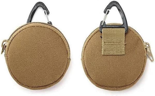 2 st Små Molle-fickor Midjeväskor Rund Militär Verktygsficka Multifunktionella Utomhusfickor för Camping