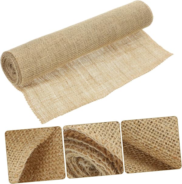 Burlap Table Runner, Rustic Decor for Wedding Party, Made of Natural Jute Fabric