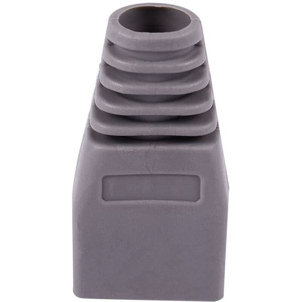 Ethernet RJ45-kontaktdeksel grå gummibeskyttelse 50 stk