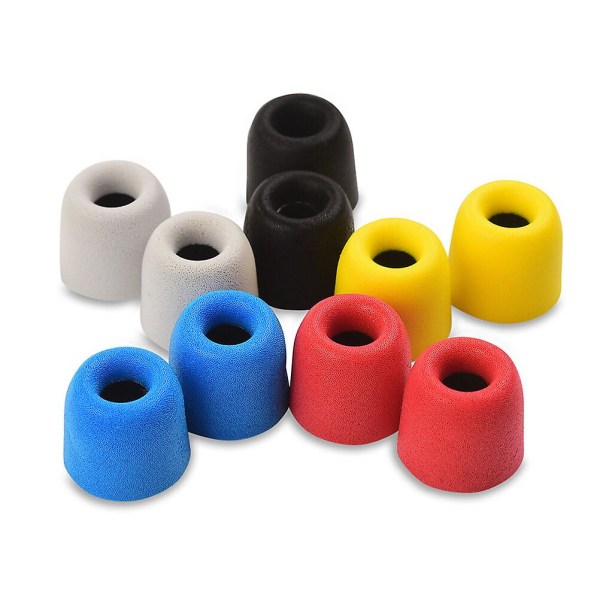 10 st Brusreducerande Öronproppar Hörlurar Öronproppar Svamphuvud Öronproppar Minnesöronproppar Öronproppar Brusreducering Blandade Färger 1x1x1cm