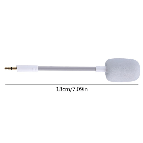 Aftagelig 3,5 mm Boom Mikrofon til BarracudaX Headsets Mikrofonskum Cover