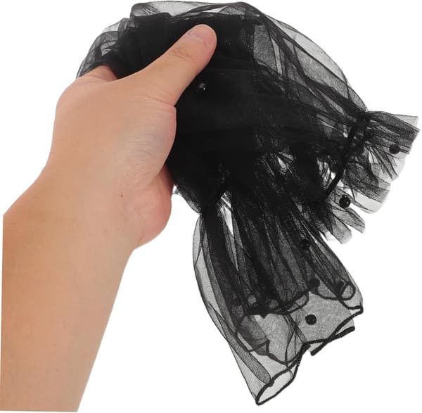 Brudbröllop Tyllnät Fingerlös Armärm för Bröllopsklänning