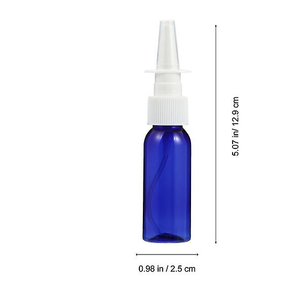 6 kpl Lasinen Täytettävä Pullo Hieno Sumutin Suihkepullot Tyhjä Nenäpullot Matkakosmetiikkapullot Sininen 12.5X2.5CM