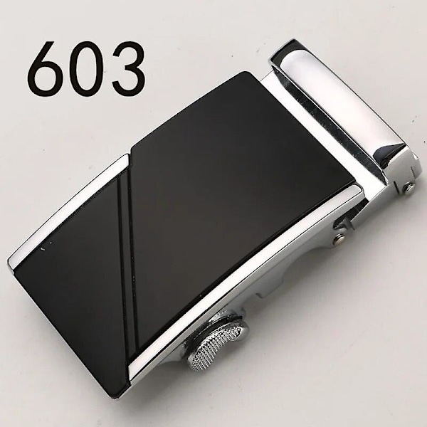 Fashion Lyx Glod Legering Automatisk Pu Bältesspännen för Herr Läder Midjebälten för Män Byxbältesspännen 3.5cm Herrbälte