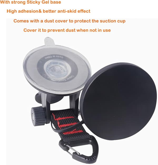 Suction Cup Anchor with Fixing Hook - Heavy Duty Suction Cup Anchor Suction Cup Mount Awning Suction Cup Accessory for Luggage