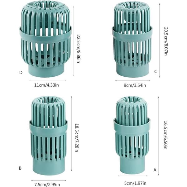 Large Pond Inlet Filter, Protective Cover to Prevent Fish from Entering Aquarium, Drainage Fitting