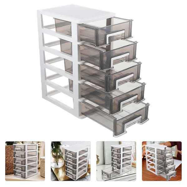 Multilayer Desktop Drawer Organizer Table Transparent Storage Box Household Small Cabinet