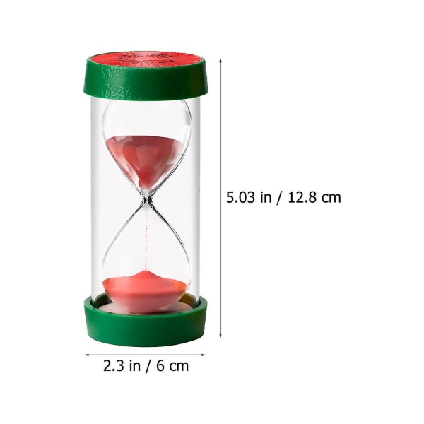 Skrivebordstimer Sandklokke Håndverk Kjøkken Timer Sandklokke Sandtimer Barn Sandtimer Grønn 12.8x6 Green 12.8x6cm