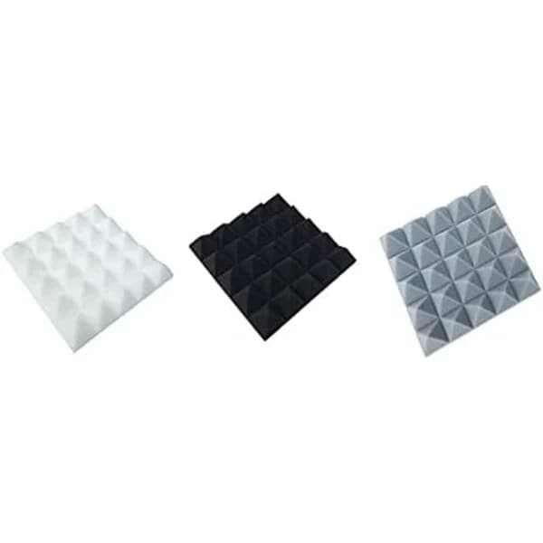 12 pcs Pyramid Acoustic Foam Panel Home Studio Sound Processing Accessories Foam DIY Studio Sound Recording Wall Panel Plate