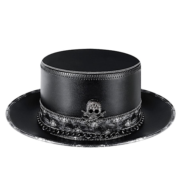 Pestdoktorhatt i läder, steampunk topphatt, Halloween-kostym, vuxenrekvisita