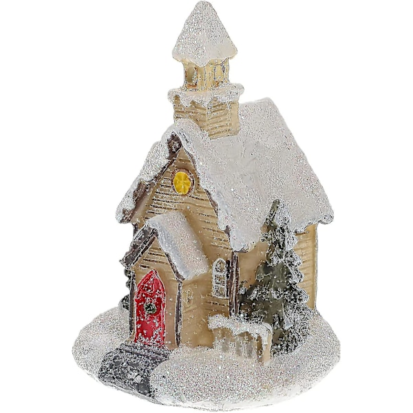 Julelys Hus Julebelyst Minihus Lysende Julehus Miniature Julehus Julelys Miniature 2stk)